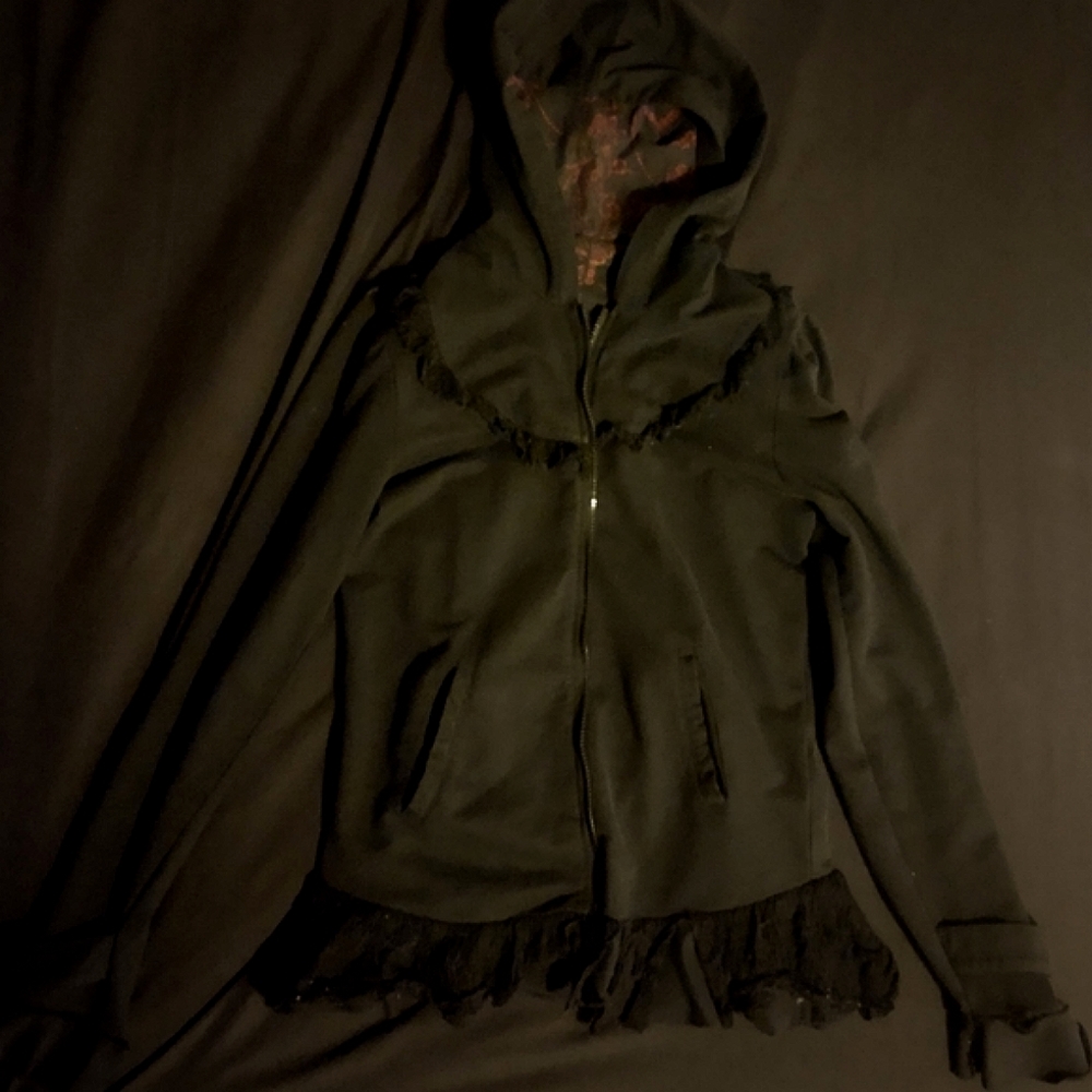 Black Lace Gothic Hoodie